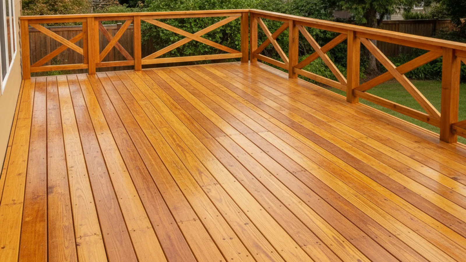 A well-built wood fence
