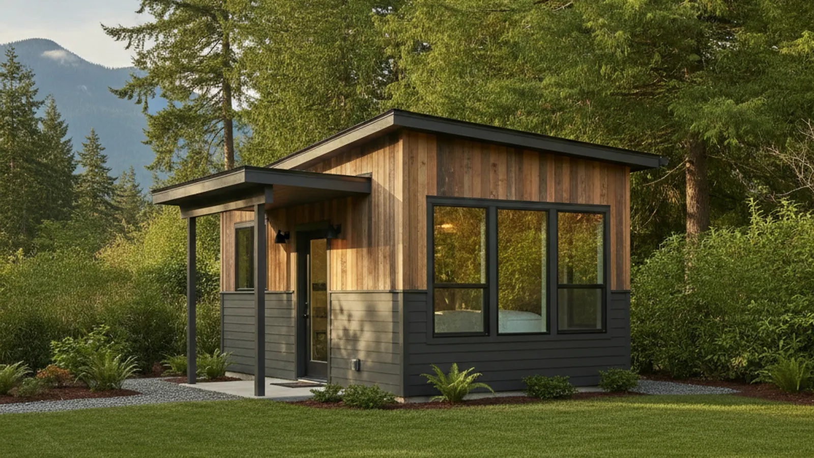 A detached accessory dwelling unit in the backyard of a Clark County home