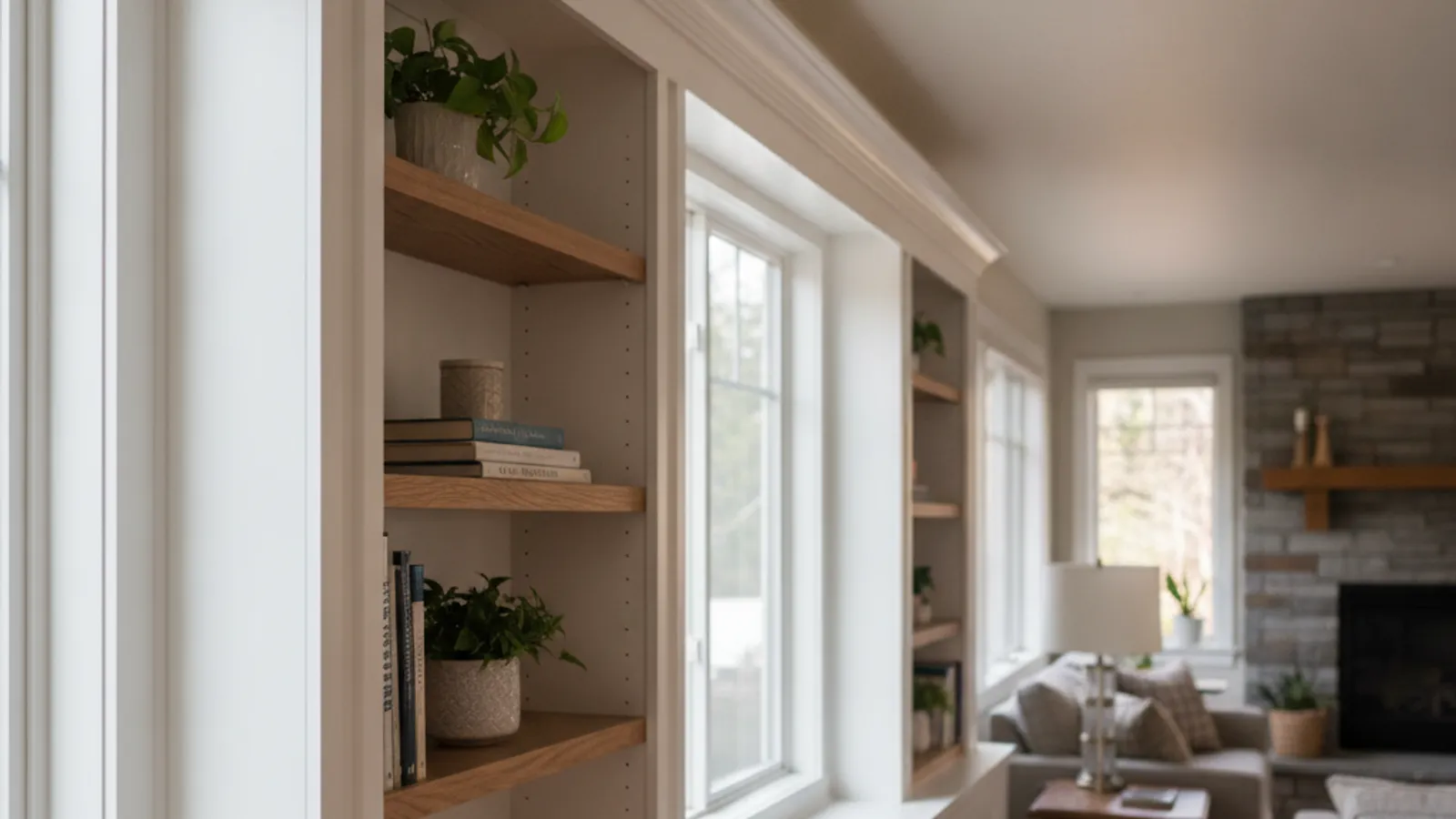 Finished interior trim and millwork