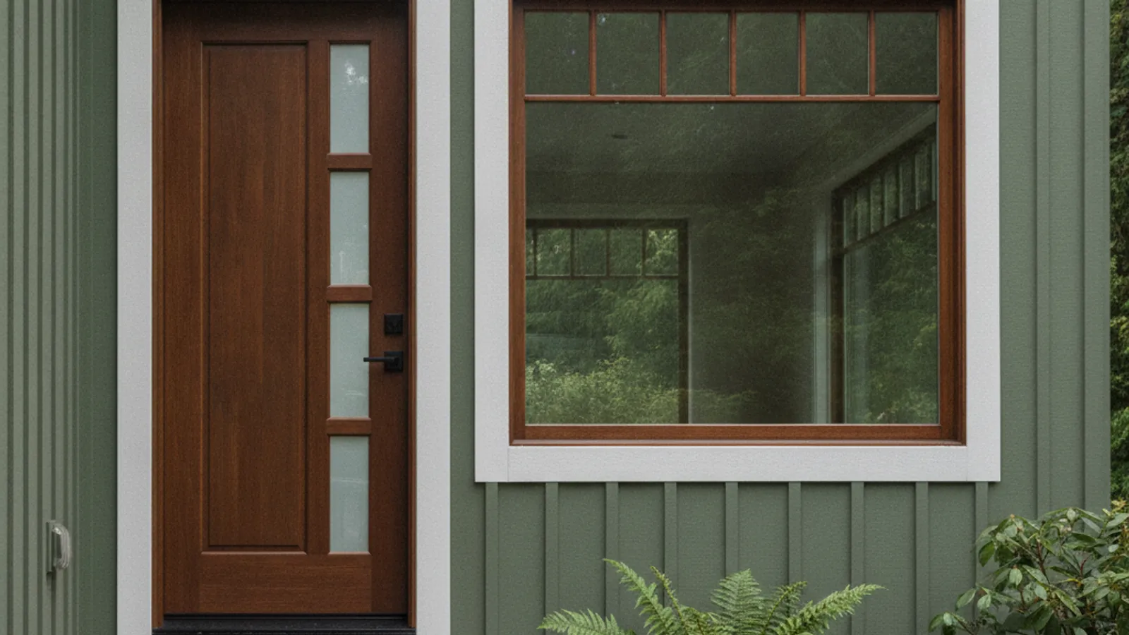 A well-installed exterior door and window